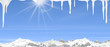 Winter Schnee Eiszapfen Berge