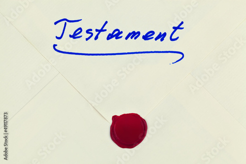 Photo: Testament in deutscher Sprache Testament in deutscher Sprache