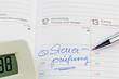 Eintrag im Kalender: Steuerprüfung