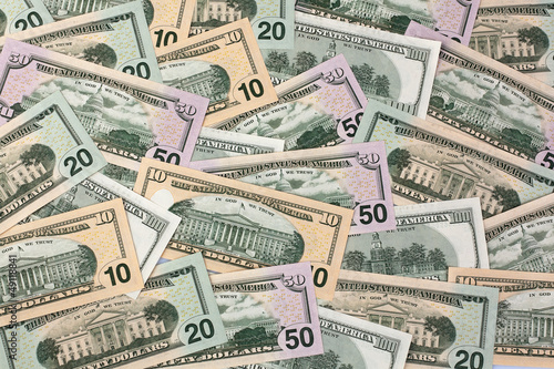 Photo: Dollar. Amerikanische Geldscheine Dollar. Amerikanische Geldscheine