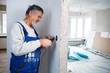 Senior man working on the electrical installations