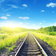 Railway on sunny day.