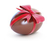chocolate egg with bow