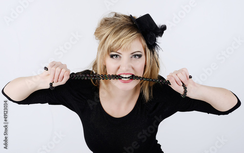 Photo: woman with necklace woman with necklace