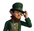 Ilustración: Leprechaun About to Tip His Hat Leprechaun About to Tip His Hat