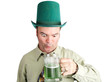 Drunk With Green Beer on St Patricks Day