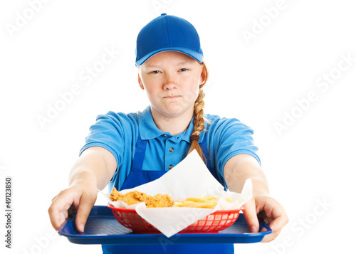 Photo: Fast Food Worker - Rude Attitude Fast Food Worker - Rude Attitude