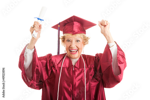Photo: Senior Woman Excited to Graduate Senior Woman Excited to Graduate