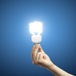 hand and lamp