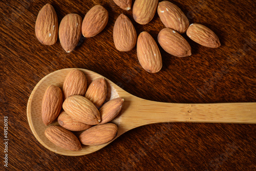 Photo: Wooden Spoon with Almonds Wooden Spoon with Almonds