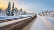 Country road in december
