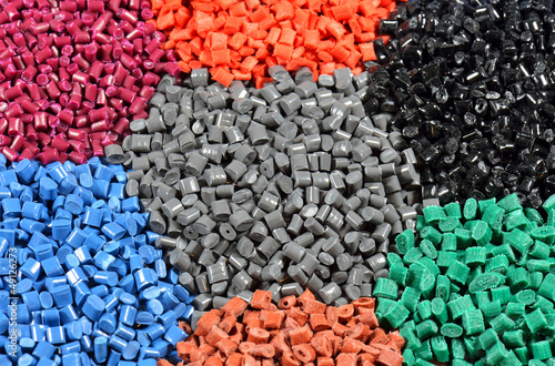 Photo: several dyed polymers several dyed polymers