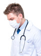 Portrait of male doctor wearing surgical mask