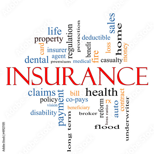 Illustration: Insurance Word Cloud Concept Insurance Word Cloud Concept