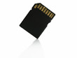 SD computer memory card isolated on white background