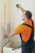 Kitchen installation service man