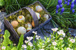 Osterkorb mit Eiern