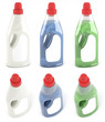 Packing of fabric softener different colored