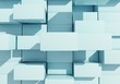 abstract background of box float, 3d rendering