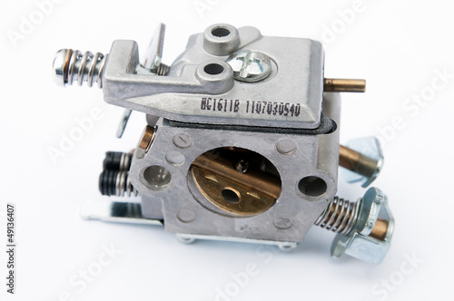 Photo: carburettor on a white background carburettor on a white background