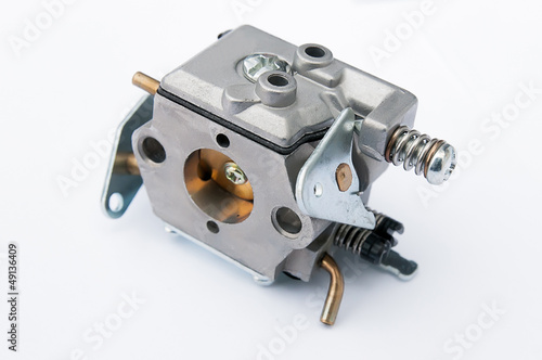 Photo: carburettor on a white background carburettor on a white background