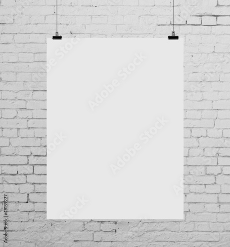 Illustration: white poster white poster