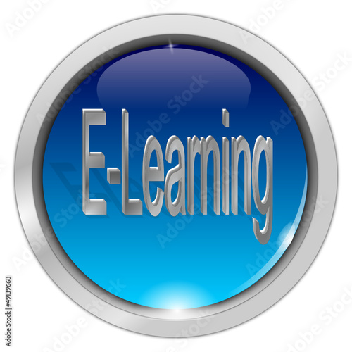 Vector: E-Learning Button E-Learning Button