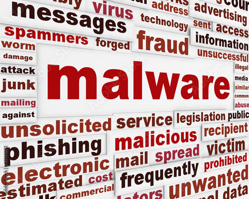 Illustration: Malicious malware warning message Malicious malware warning message