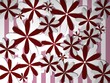 Daisies on a striped background