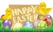 Isolated Easter Sign