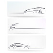 Silhouette of car. Vector illustration