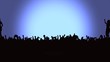 Video: Crowd of people. Moon, slow zoom Crowd of people. Moon, slow zoom