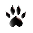Paw with claws
