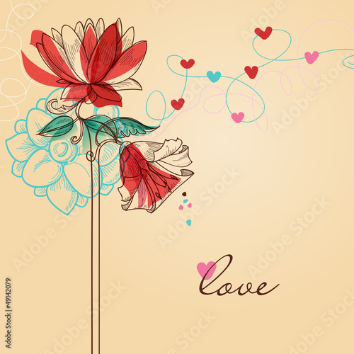 Vector: Valentine's day greeting card love message Valentine's day greeting card love message