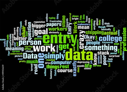 Vector: Data Entry Covering The Basics Concept Data Entry Covering The Basics Concept