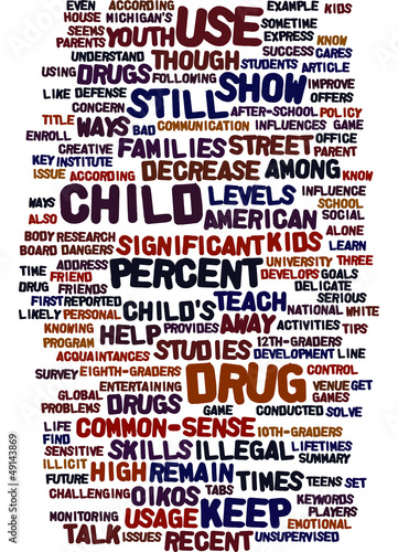 Vector: Keep Kids Away From Street Drugs Concept Keep Kids Away From Street Drugs Concept