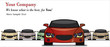 Illustration of Car Sale with the best car in front