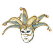 Vector: Venetian Mask - vector drawing Venetian Mask - vector drawing