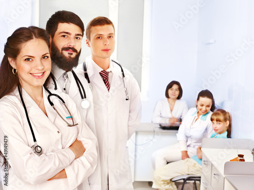Photo: Medical examination of child. Medical examination of child.
