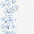 Cherry blossom seamless flowers pattern.