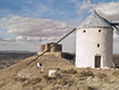 Medieval windmill, Consuegra, Toledo province, Spain.  town