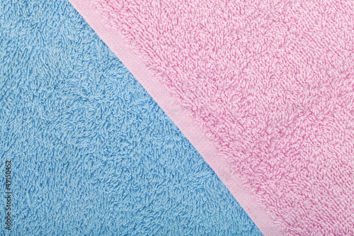 Photo: Colorful towels background Colorful towels background