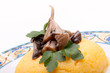 Mushrooms On Top Of Corn Mush