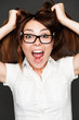 shocked young woman