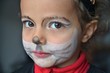 Photo: bambina con trucco di carnevale bambina con trucco di carnevale