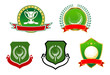 Vektor: Golf sport icons, emblems and signs Golf sport icons, emblems and signs