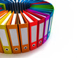 colored office folders