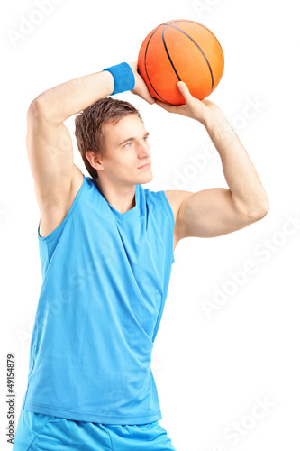 Photo: Basketball player about to score a point Basketball player about to score a point