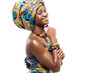 African-american fashion model.