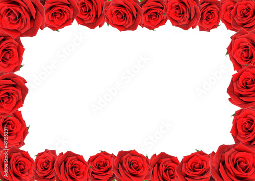 Photo: Frame of red roses Frame of red roses